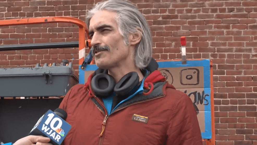 The artist, Ian Gaudreau spoke with NBC 10's Ryan Medeiros. (WJAR) The artist, Ian Gaudreau spoke with NBC 10's Ryan Medeiros. (WJAR)