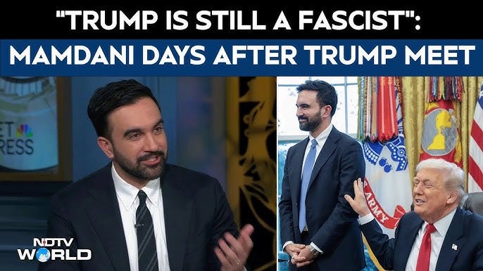 Trump Mamdani Meet | Zohran Mamdani Says He Still Thinks Trump's A Fascist  At NBC Interview