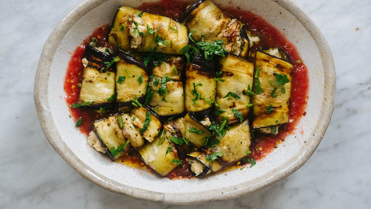Eggplant rolls - by Hetty Lui McKinnon