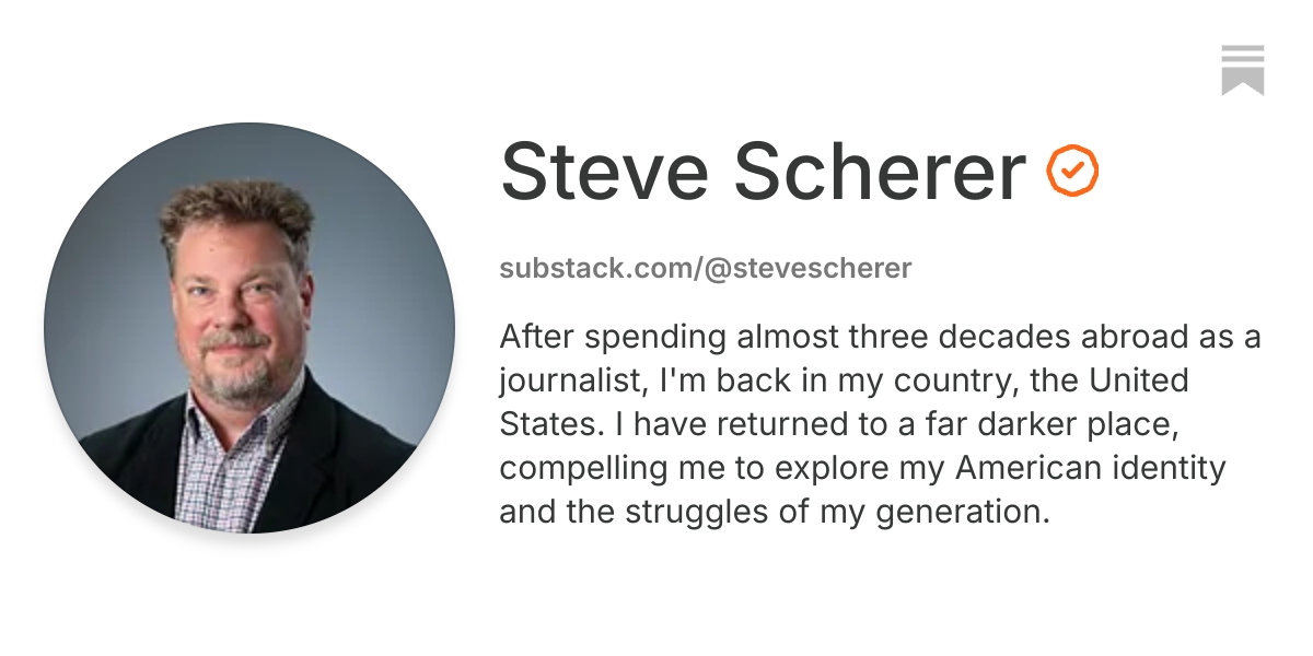 Steve Scherer | Substack