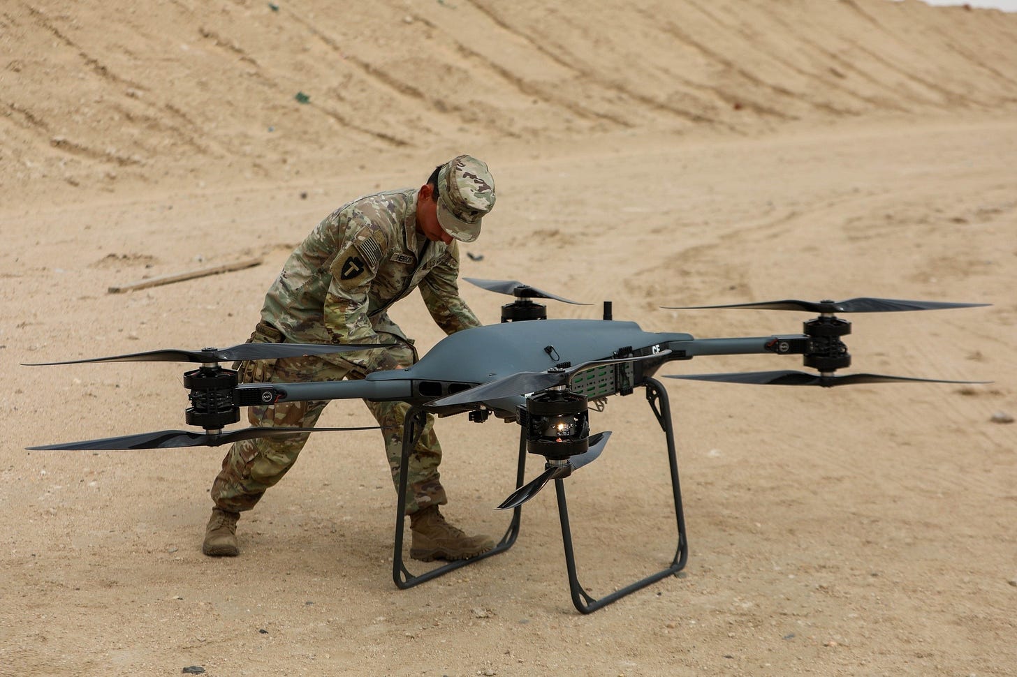 1st TSC displays technological advancements with TRV-150 drone | Article |  The United States Army