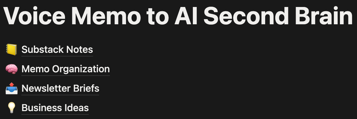 voice memo automation to notion