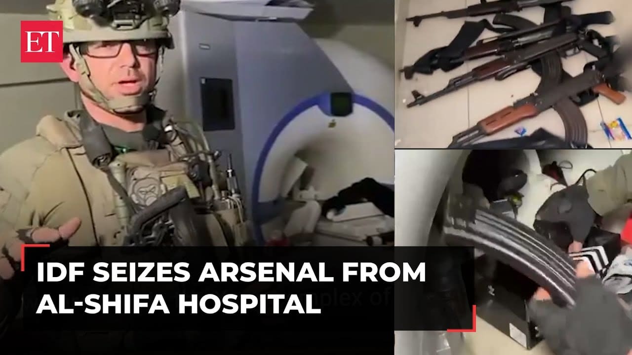 IDF uncovers weapons cache in Gaza Al-Shifa Hospital's Maternity Ward and  MRI Centre