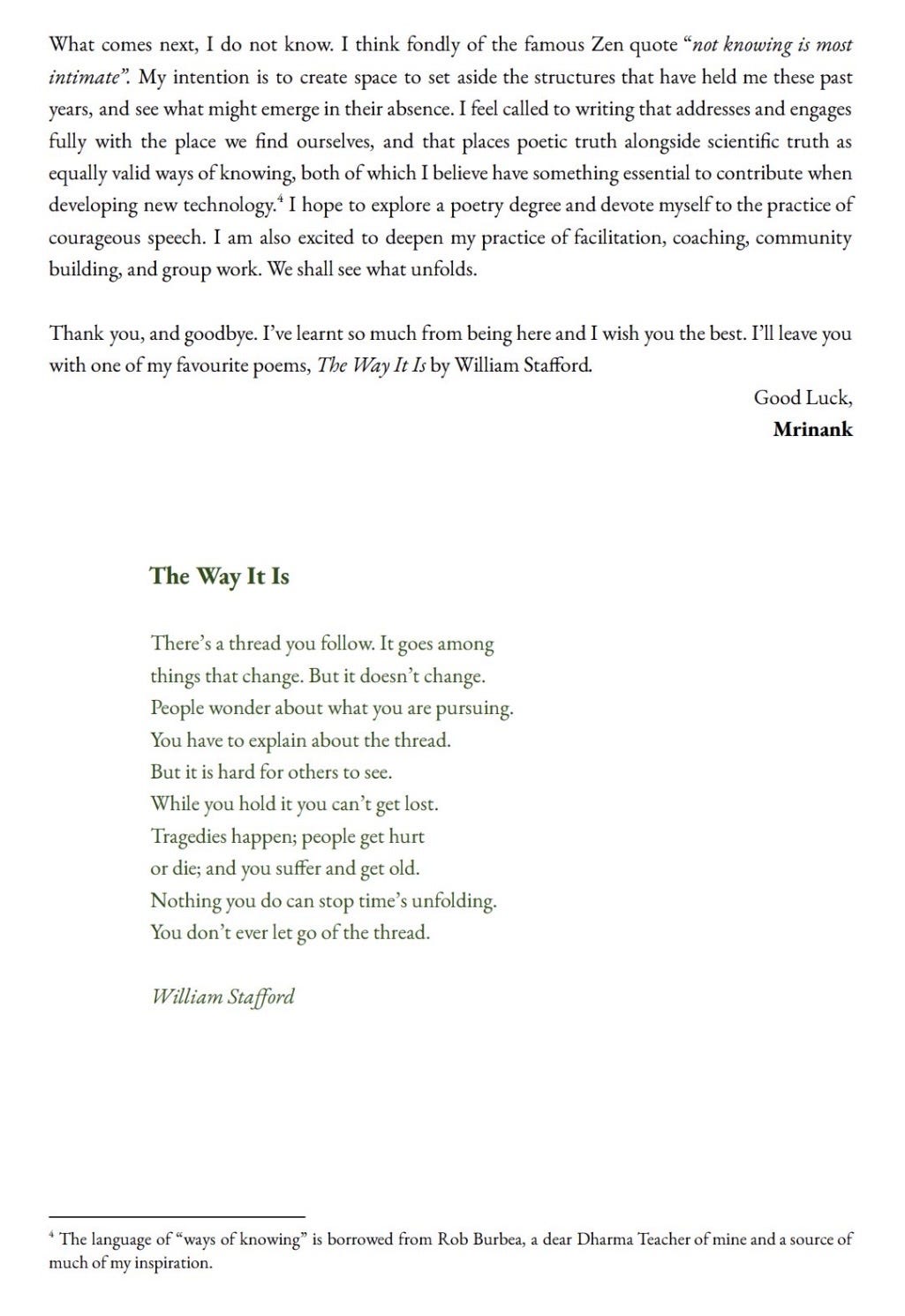 The Poetic Dissent: "Loving Grace" vs. "The Thread"