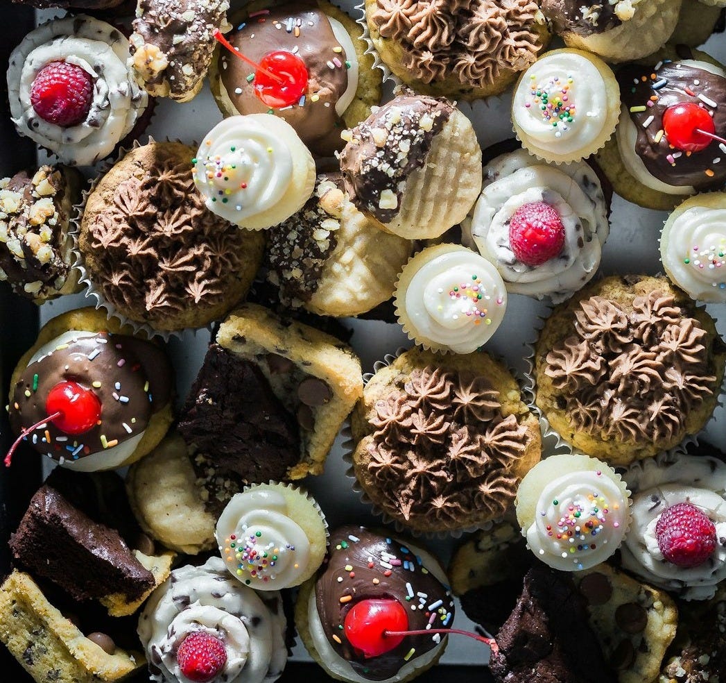 cupcake and cake lot