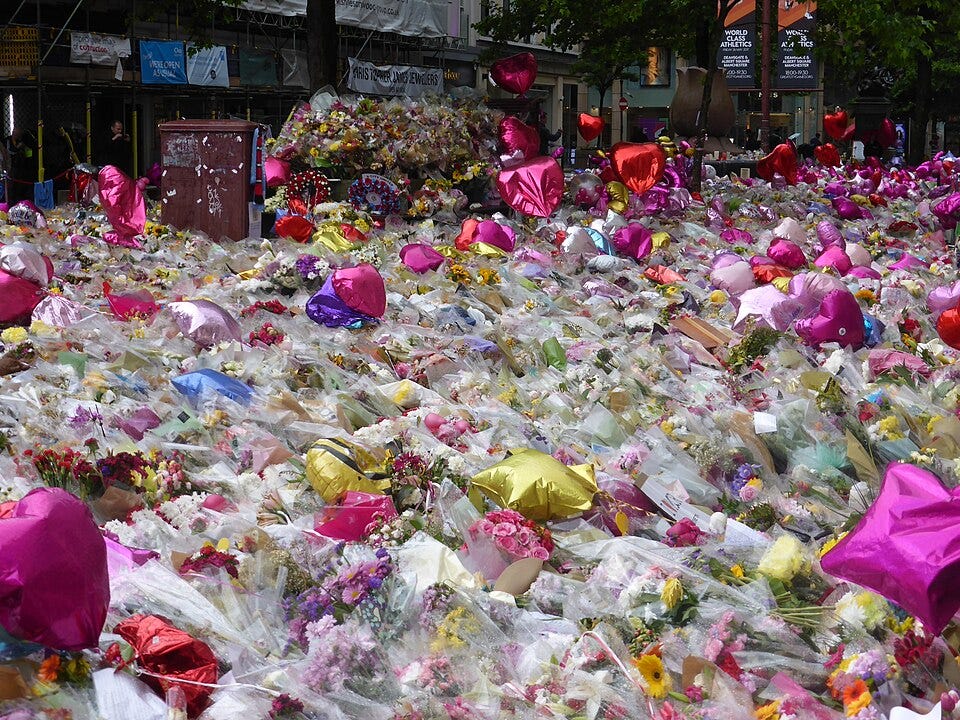 File:Floral tributes at St Ann's Square, Manchester.jpg
