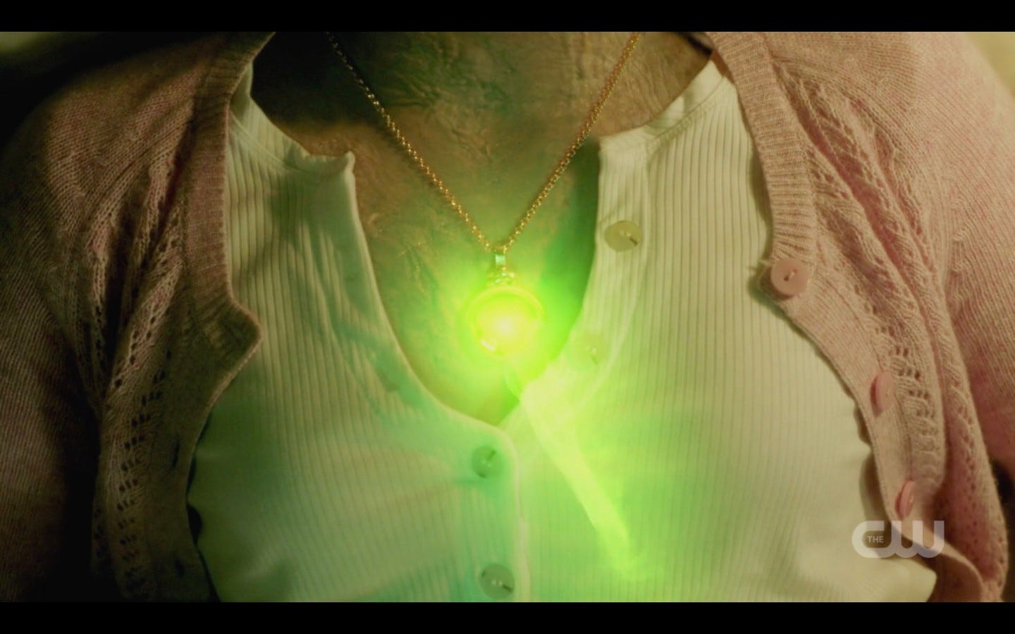 supernatural laura cured by jack green light in chest