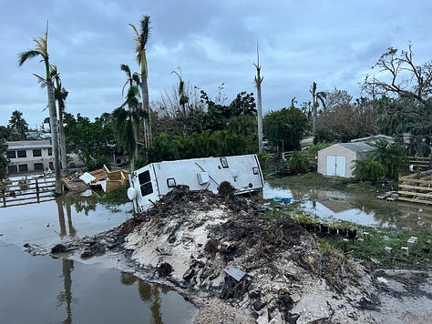 Port Sanibel Marina before and after Hurrican Ian