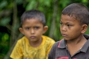 Worried young boy