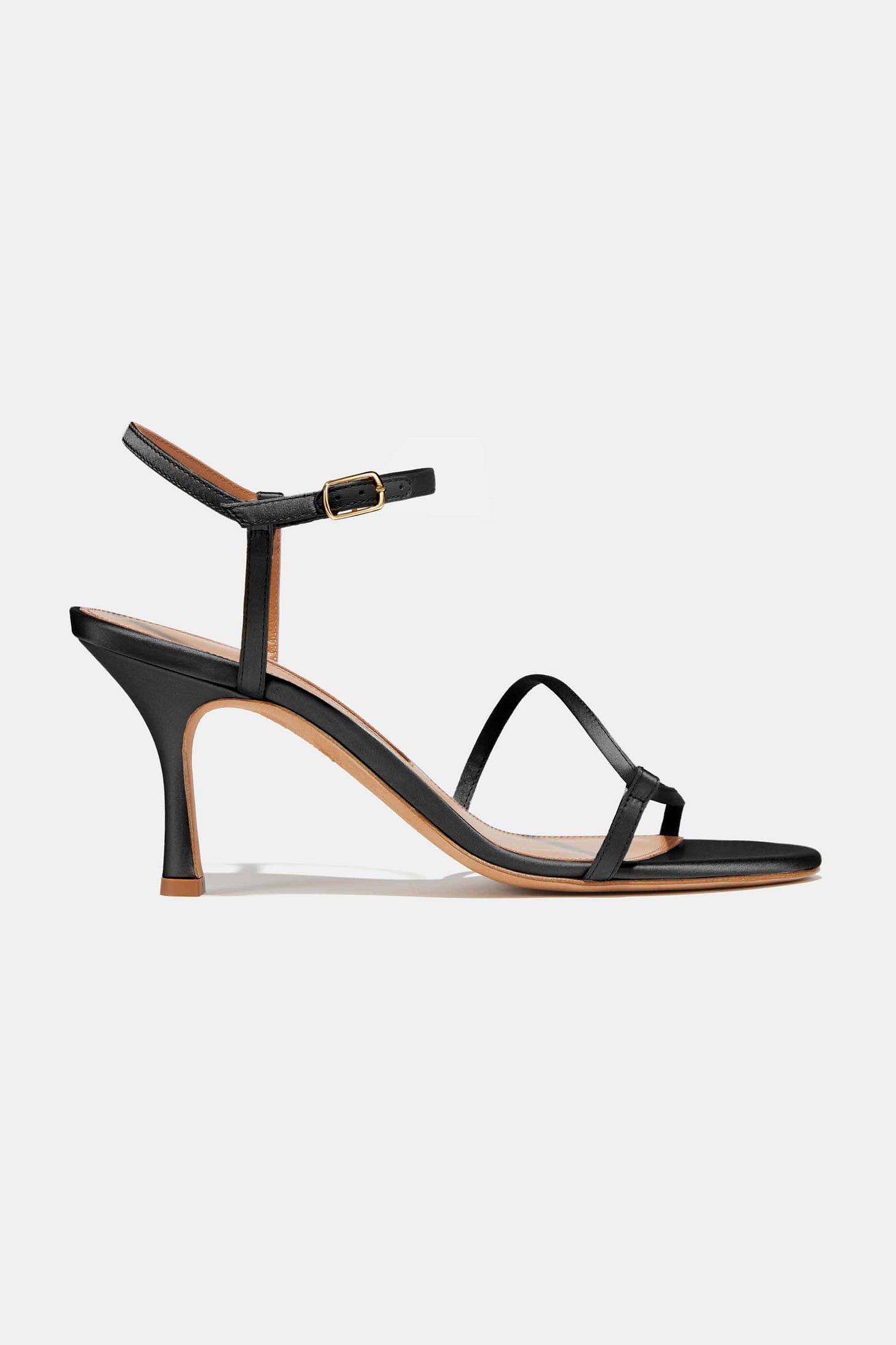 Loop Heel in Black Satin Loop Heel in Black Satin