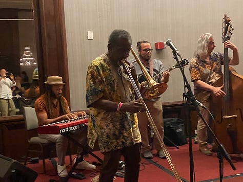 Savannah Jazz Big Band w/ John Dokes, Teddy Adams, Jam Session, Quentin Baxter, Barry Greene, Huxsie Scott, Beautiful Savannah, Crowd at Jazz Fest