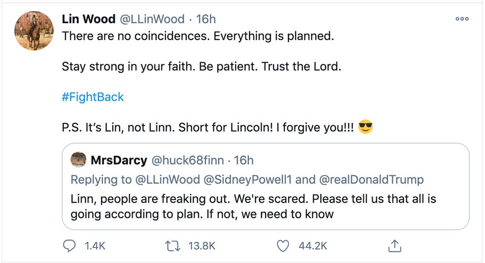 There are no coincidences. Everything is planned. Stay strong in your faith. Be patient. Trust the Lord. #FightBack P.S. It\u2019s Lin, not Linn. Short for Lincoln! I forgive you!!! Smiling face with sunglasses There are no coincidences. Everything is planned. Stay strong in your faith. Be patient. Trust the Lord. #FightBack P.S. It\u2019s Lin, not Linn. Short for Lincoln! I forgive you!!! Smiling face with sunglasses