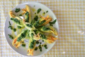 Ricotta Stuffed Zucchini Blossoms Ricotta Stuffed Zucchini Blossoms