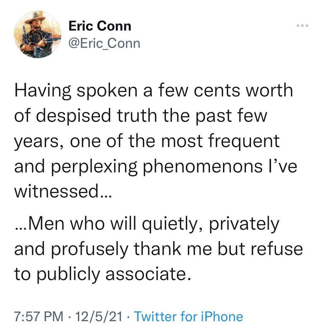Men who won’t publicly associate