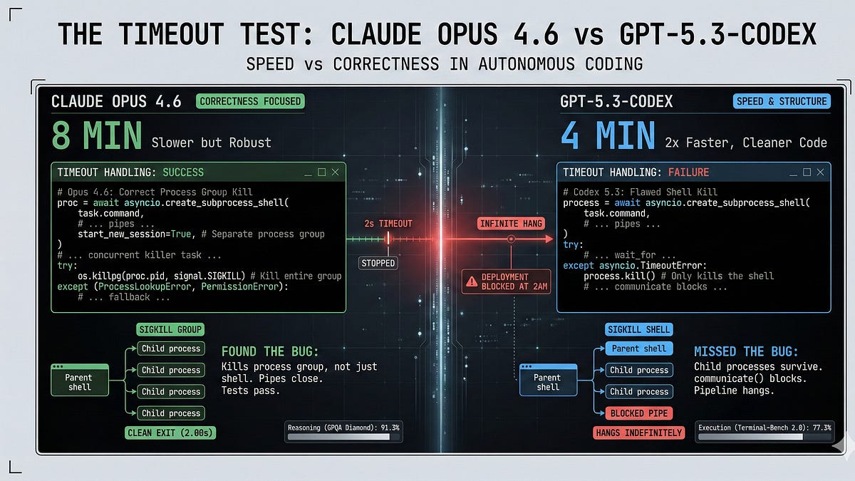 I Tested Opus 4.6 and Codex 5.3 on the Same Coding Task. One Shipped a Bug.