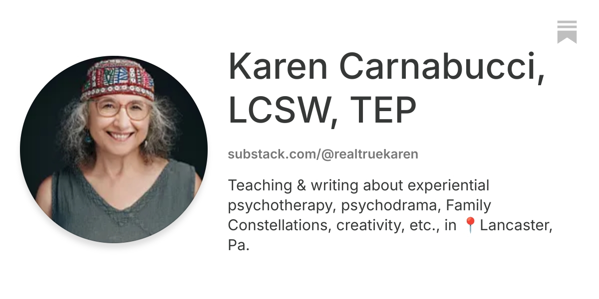 Karen Carnabucci, LCSW, TEP | Substack