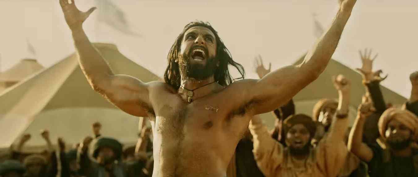 Ranveer Singh as Alauddin Khilji in the 2018 film "Padmaavat". Credit: Bhansali Productions/Viacom18 Motion Pictures