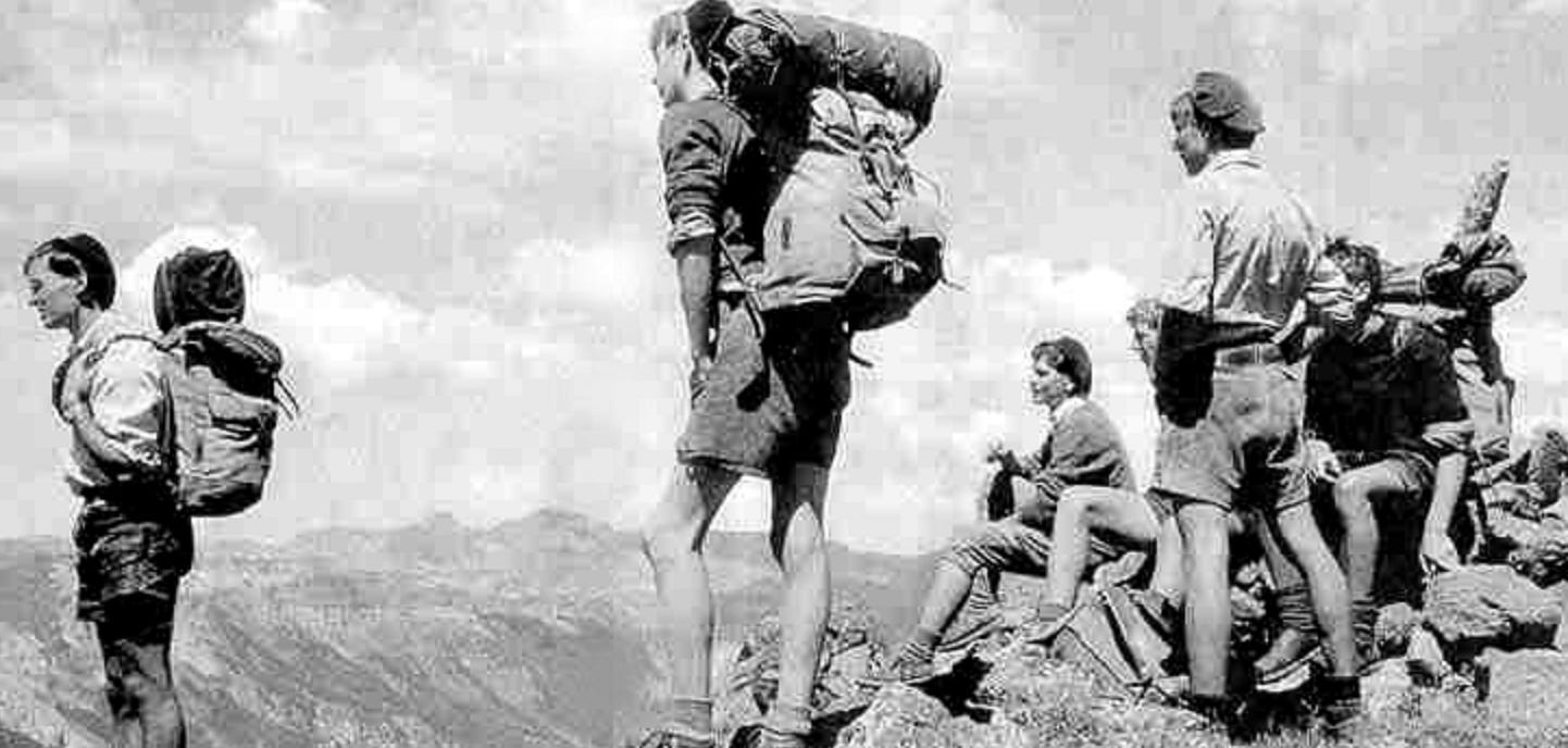 German Wandervogel vagabonds. German Wandervogel vagabonds.