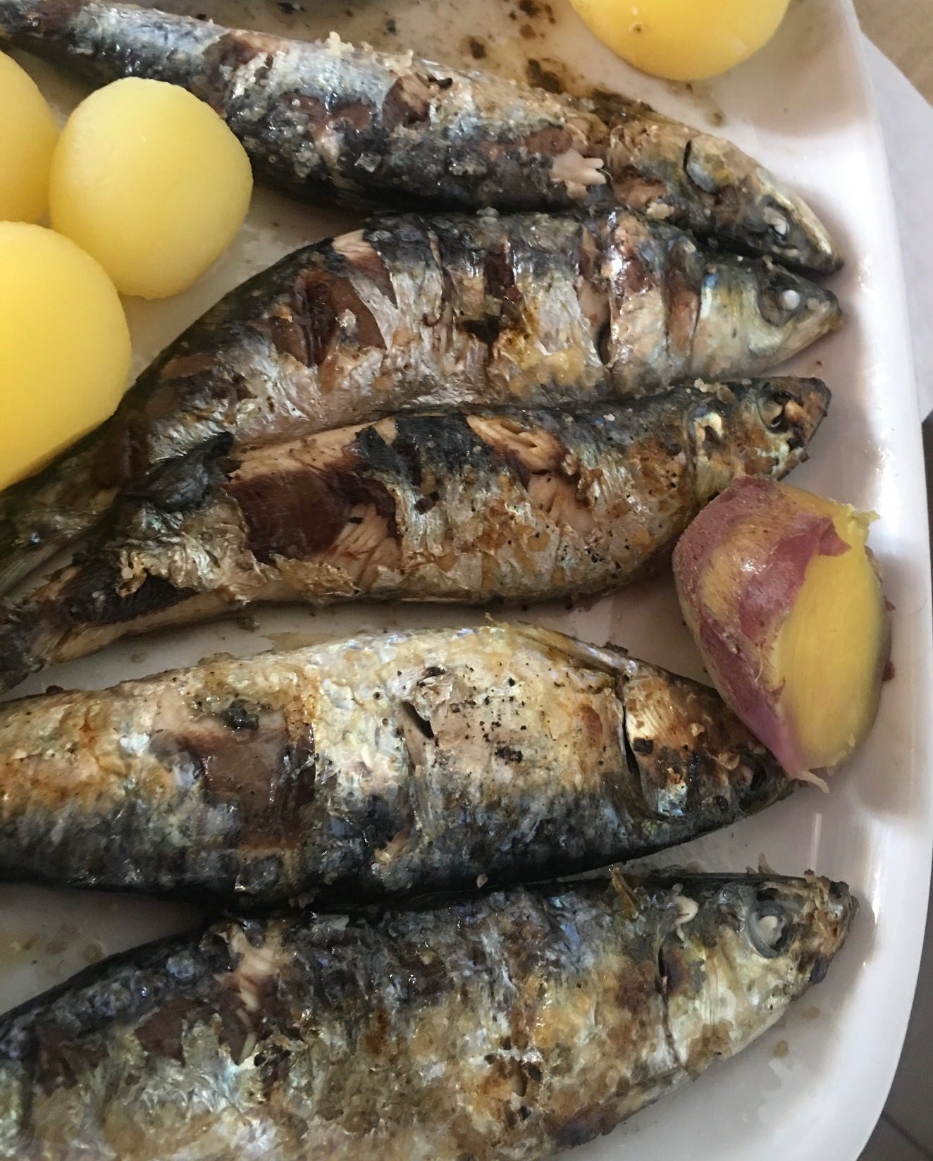 Why not a perfectly boiled potato with your sardine?