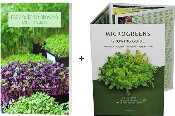 Easy Guide to Growing Microgreens Booklet + Microgreens Growing Guide Chart