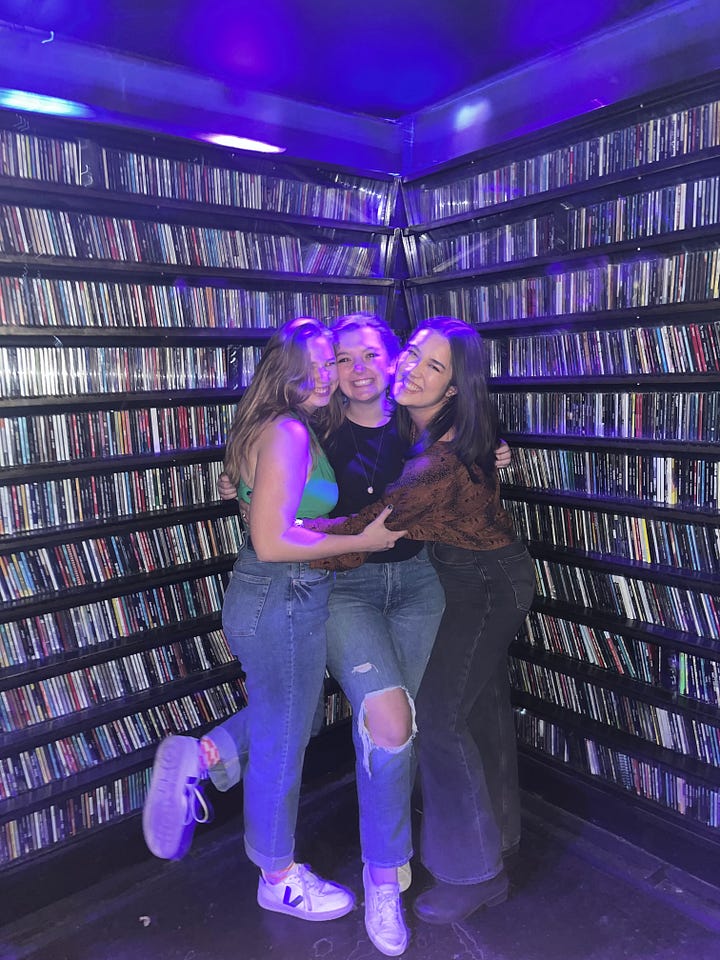 Two pictures with my friends and I at a club in DC.