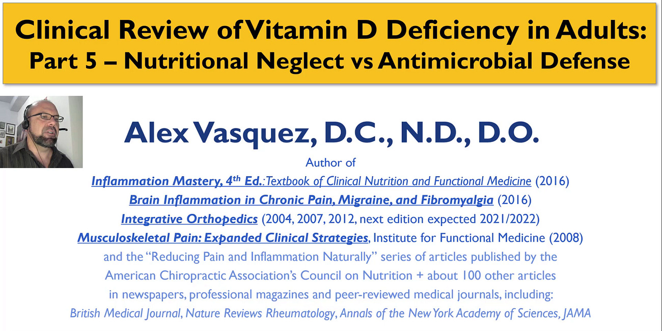 Antiviral Nutrition with Vitamin D: My 20-Minute Excerpt from My Detailed 2-Hour Review
