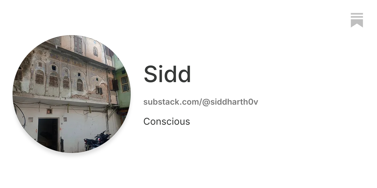 Sidd | Substack