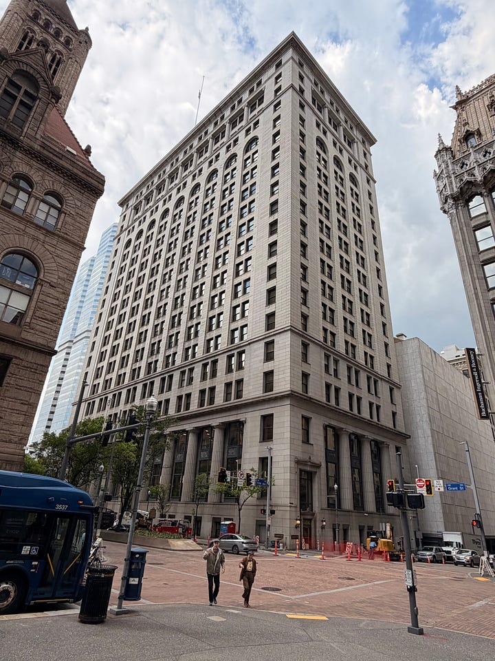 skyscraper, building, street, sky