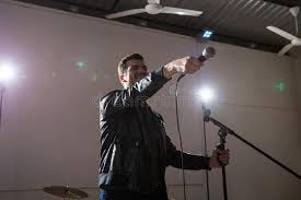 Connecting Audience during Performance Stock Photo - Image of pointing,  lead: 117888872