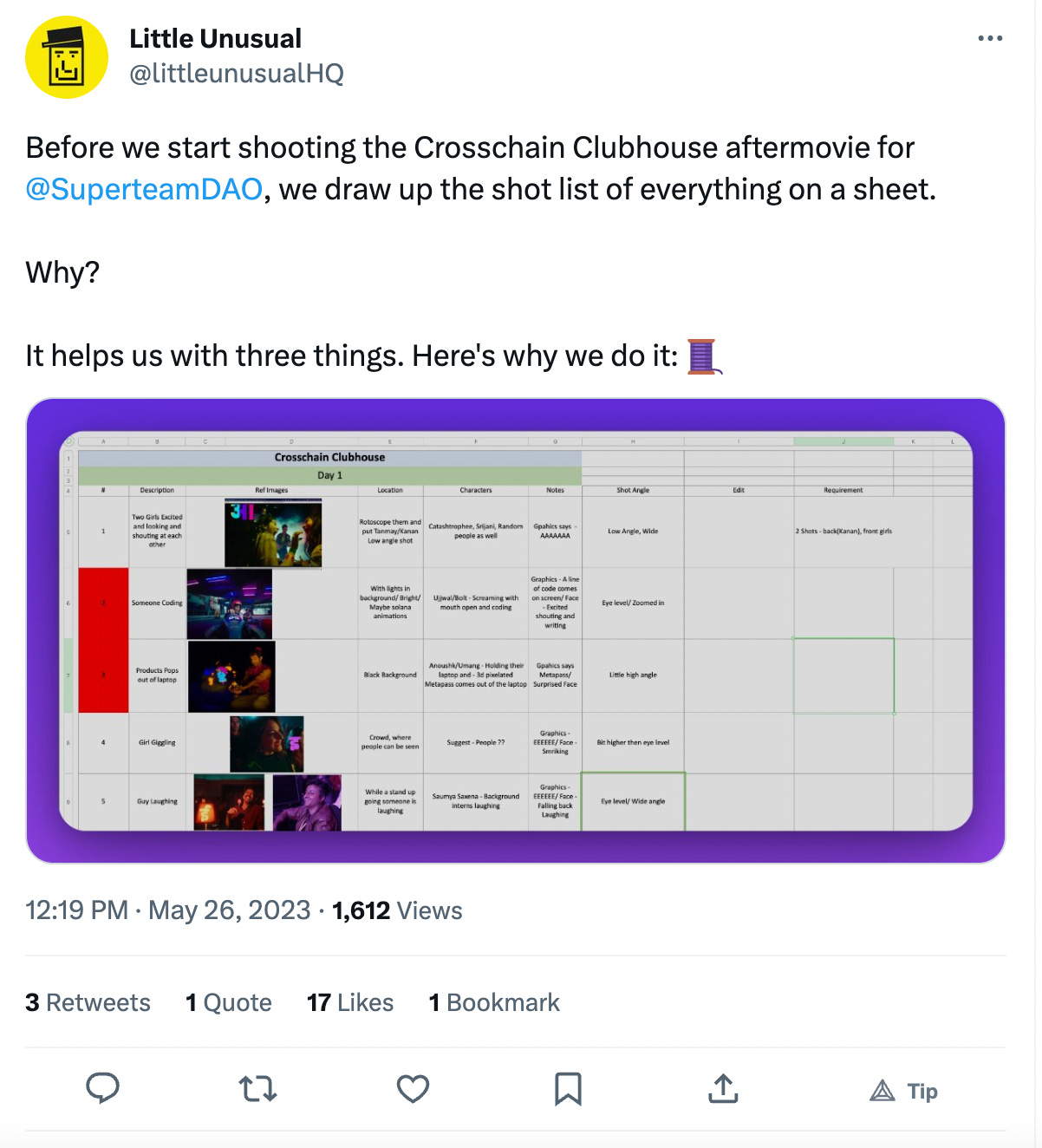 https://twitter.com/littleunusualHQ/status/1661987991508889600
