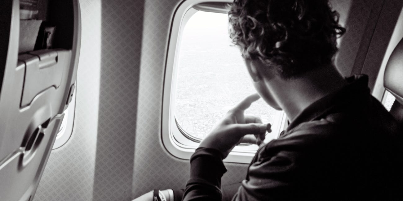 He Got The Window Seat