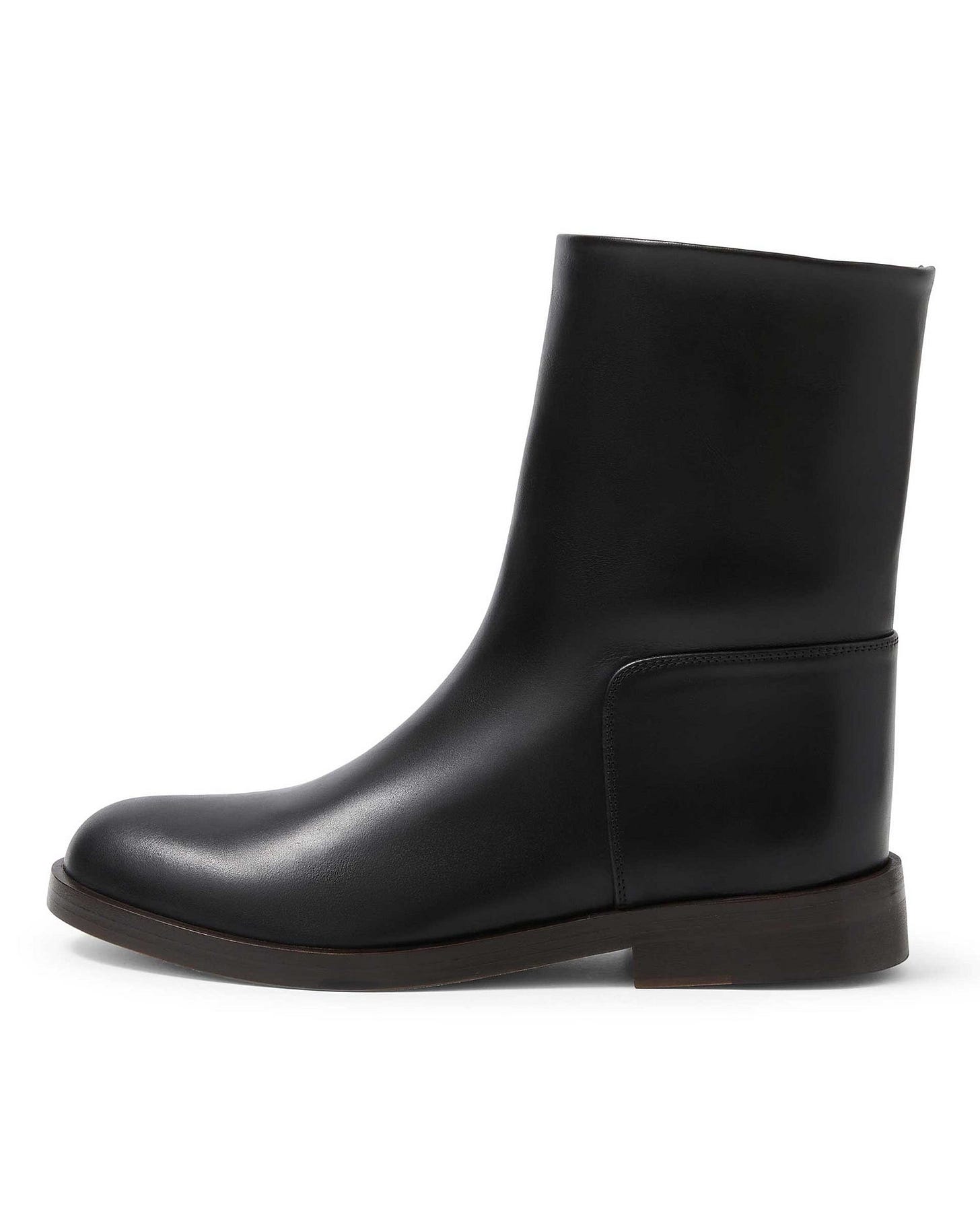 Margaux Ankle Boots in Leather, Black