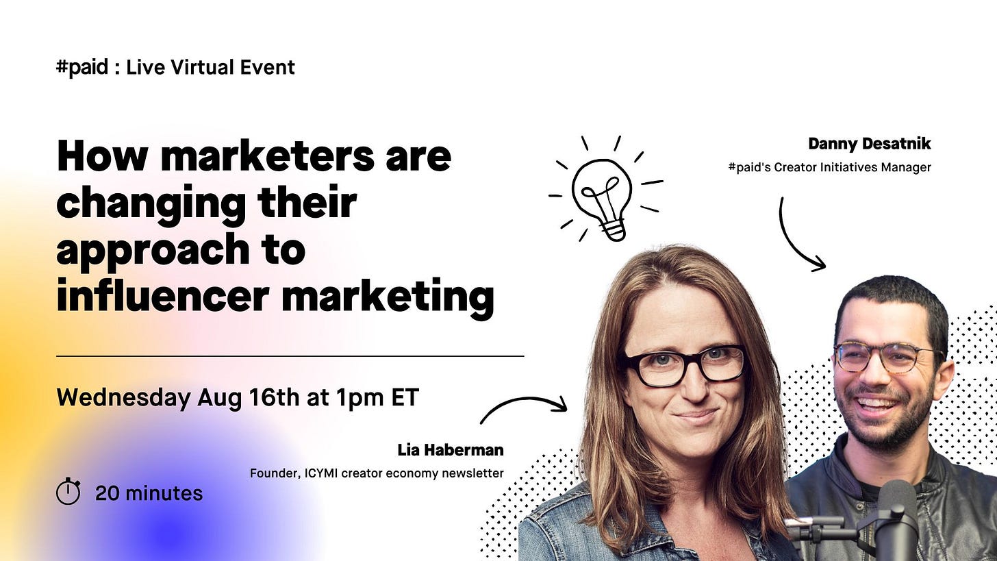 YouTube thumbnail of a series from Paid agency featuring Danny Desatnik and Lia Haberman discussing How episodic content is changing influencer marketing