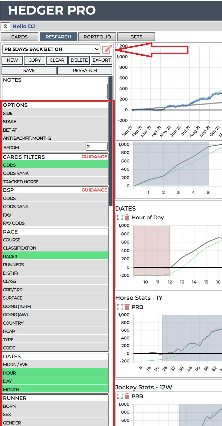 betting system data