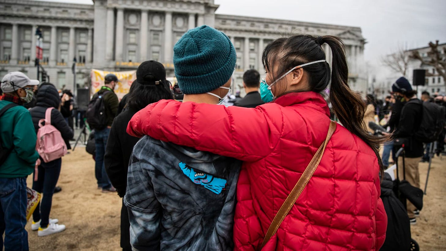 Heal our Communities rally in San Francisco during wave of anti-Asian violence in U.S.