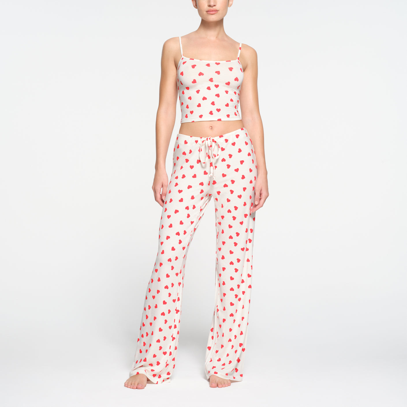 SKIMS SLEEP STRAIGHT LEG PANT | RUBY AND MARBLE HEART