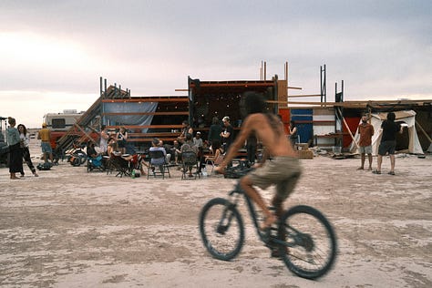 Scenes from camps at Mars