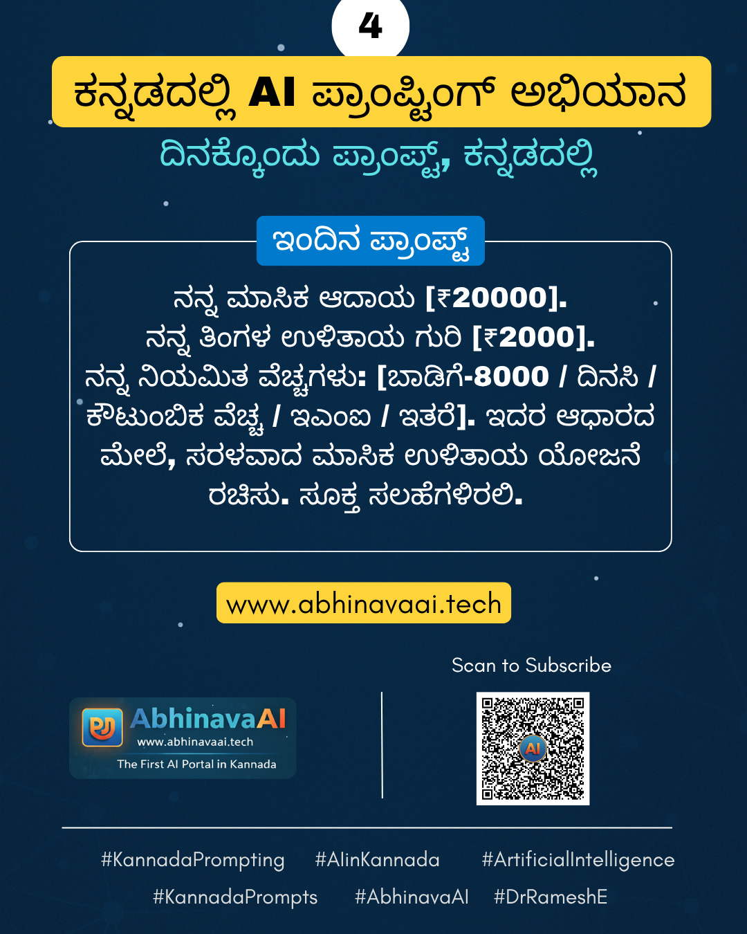 Prompting in Kannada