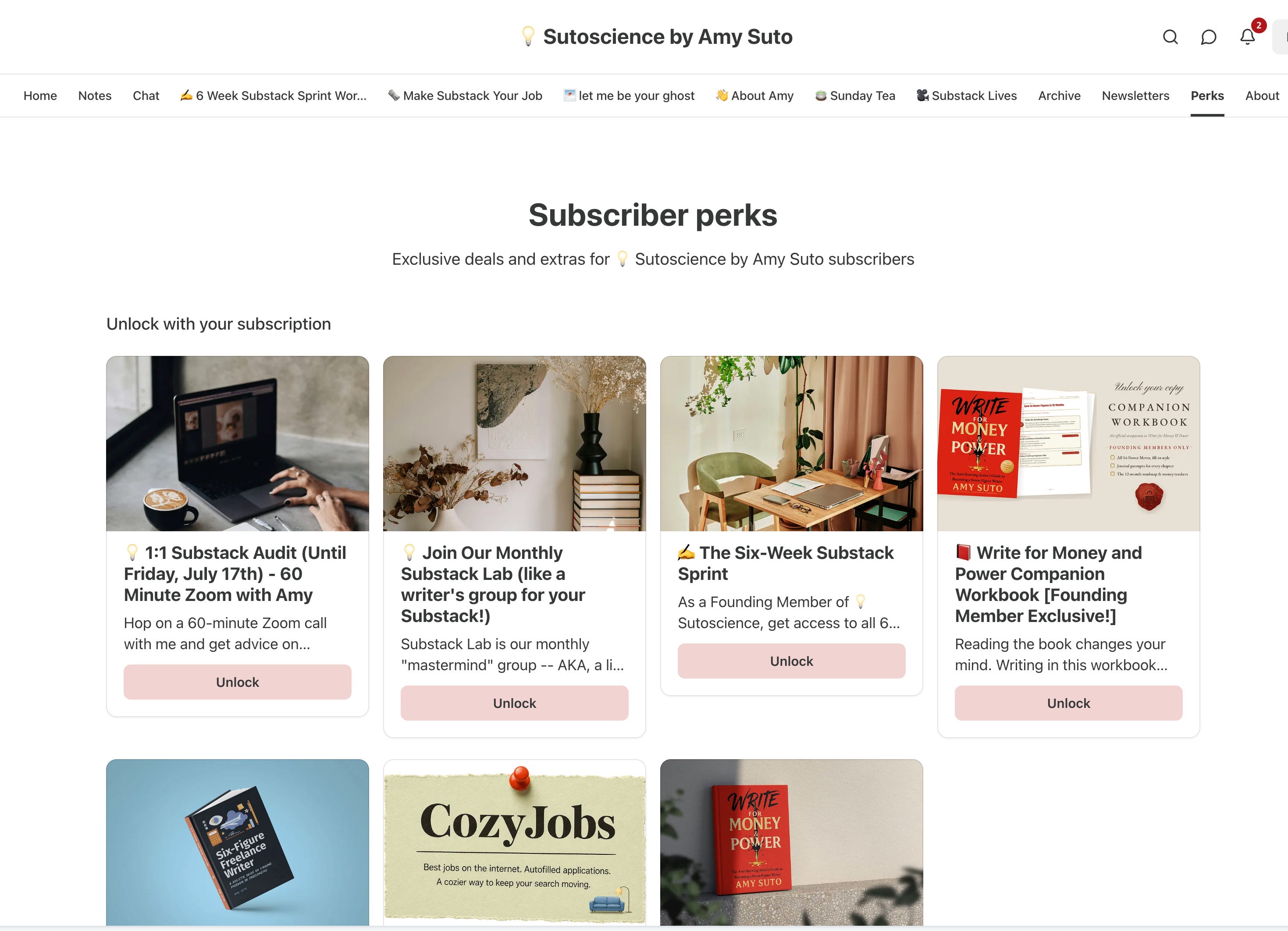 💡 New Perks for Founding Members of Sutoscience (+ a Write for Money and Power Workbook!)