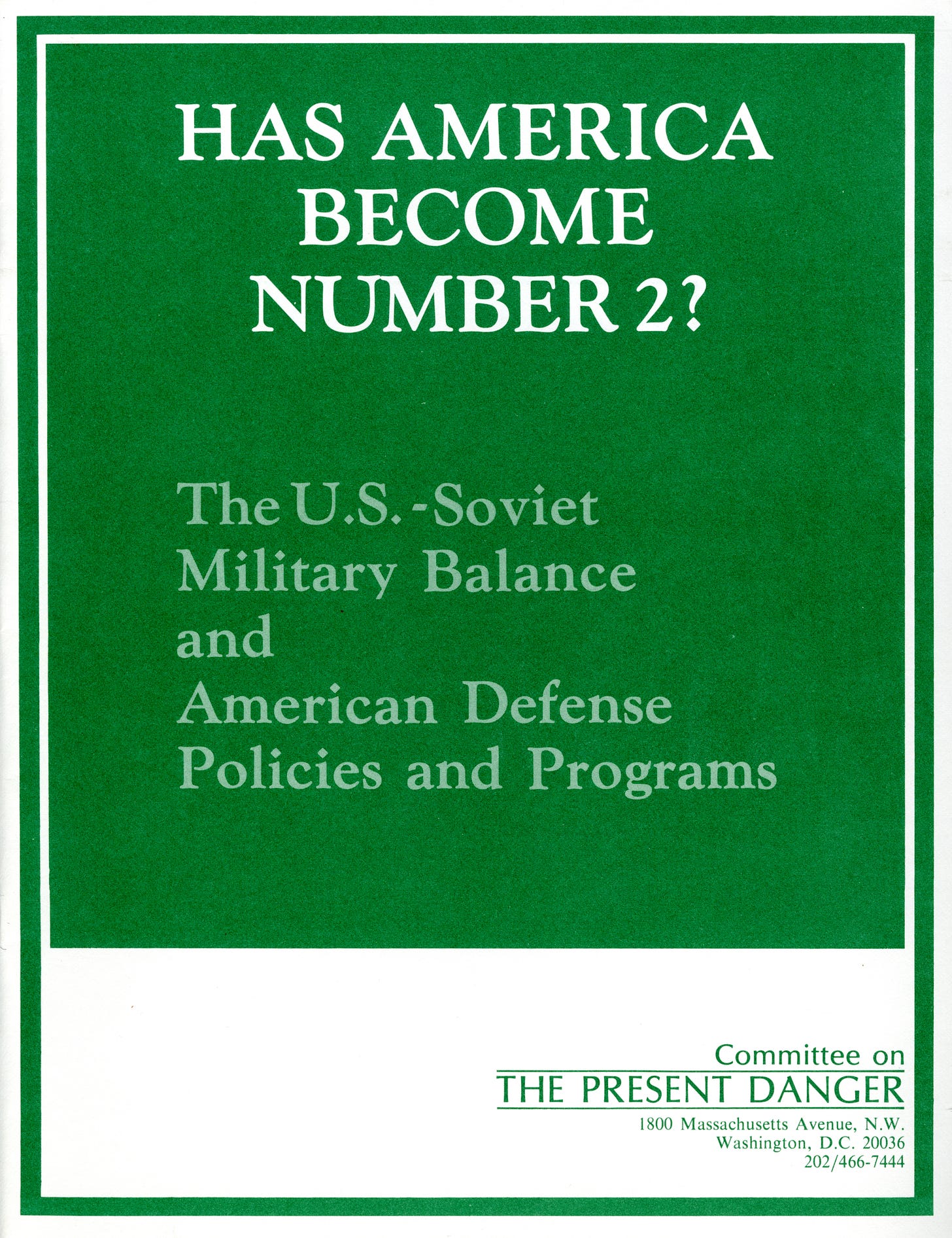 Committee on the Present Danger Newsletter Item | Hoover Institution Committee on the Present Danger Newsletter Item | Hoover Institution