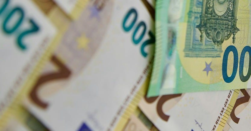 a close-up of some money