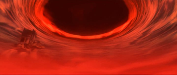 Transition from Whisper Harbinger to Sephiroth reminds of Holy and Meteor in the original game's ending.