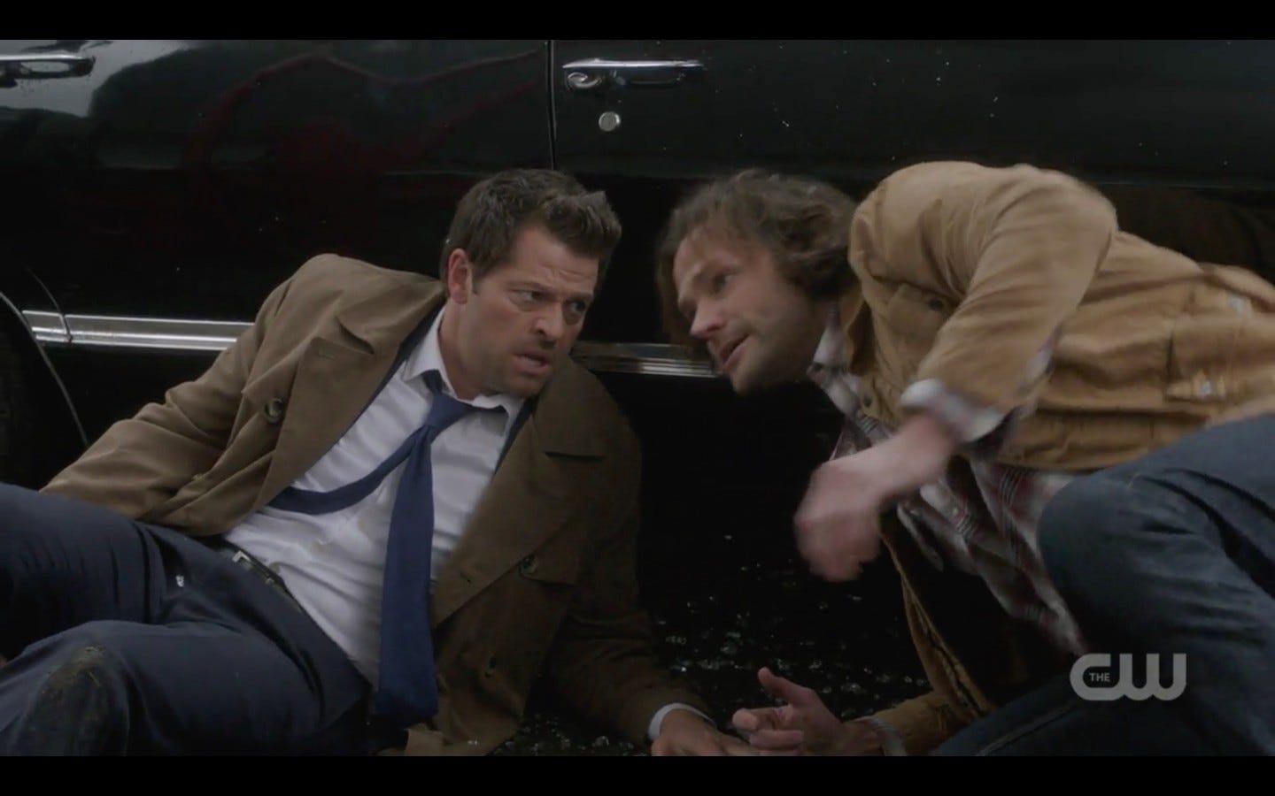 supernatural castiel sam winchester after store blows up glass finale supernatural castiel sam winchester after store blows up glass finale