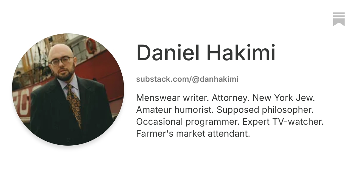 Daniel Hakimi | Substack