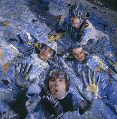 Paint splattered Stone Roses