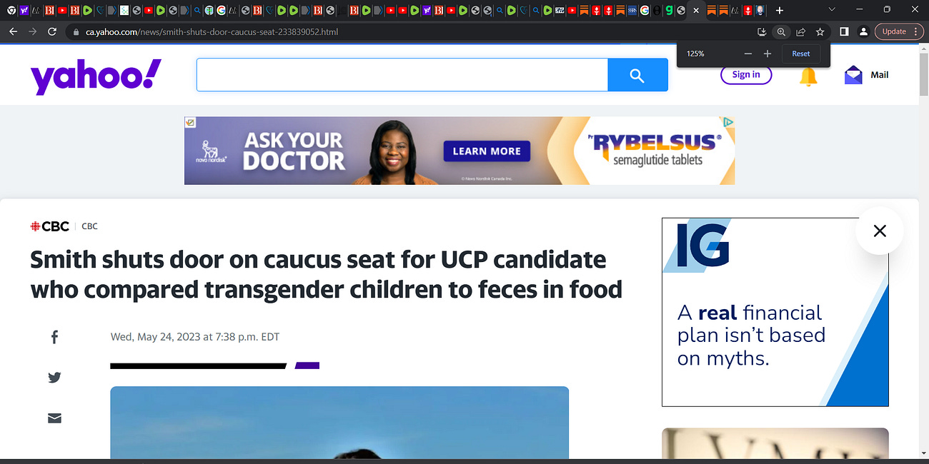 Danielle Smith is correct here, no place for this candidate, children who are trangender are caught up in the filth of their deranged sick parents, the schools, the insane reckless government but