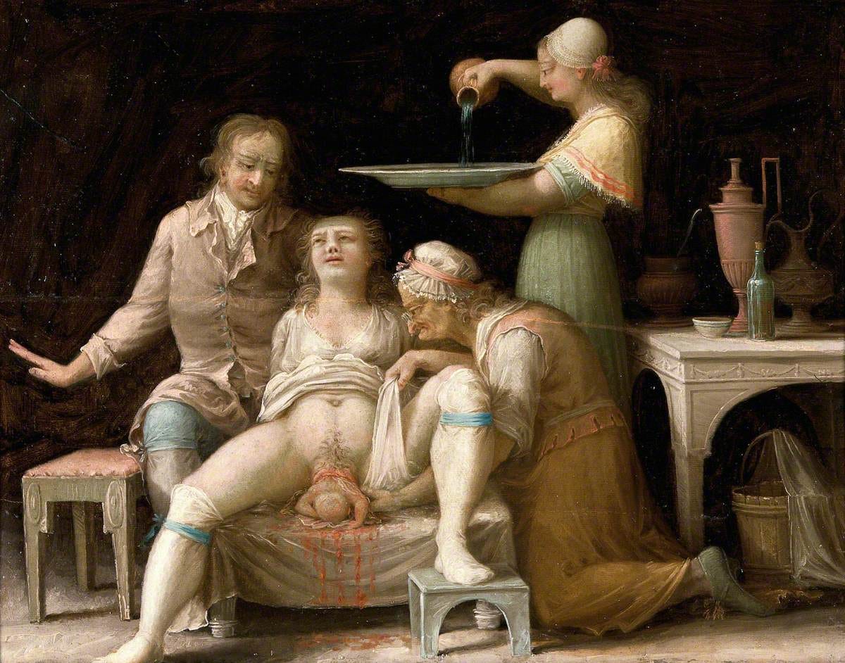 A Mother Giving Birth to a Baby | Art UK