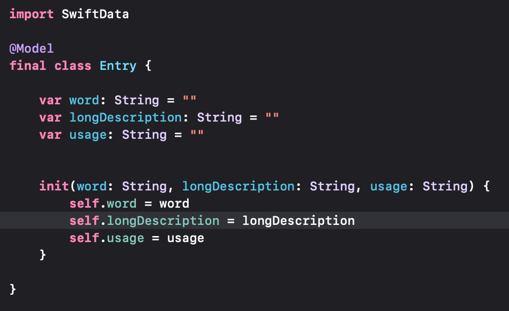 Using models in SwiftData