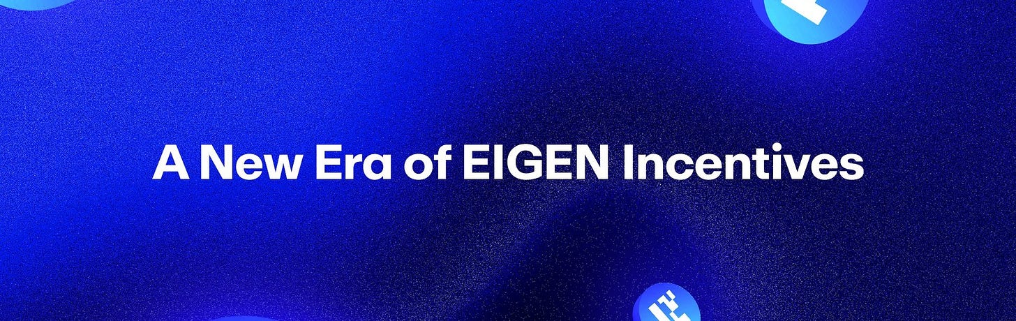 A New Era of EIGEN Incentives | EigenFoundation x EigenLayer x EigenCloud A New Era of EIGEN Incentives | EigenFoundation x EigenLayer x EigenCloud