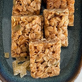Double Ginger and Honey Flapjacks (British Style)